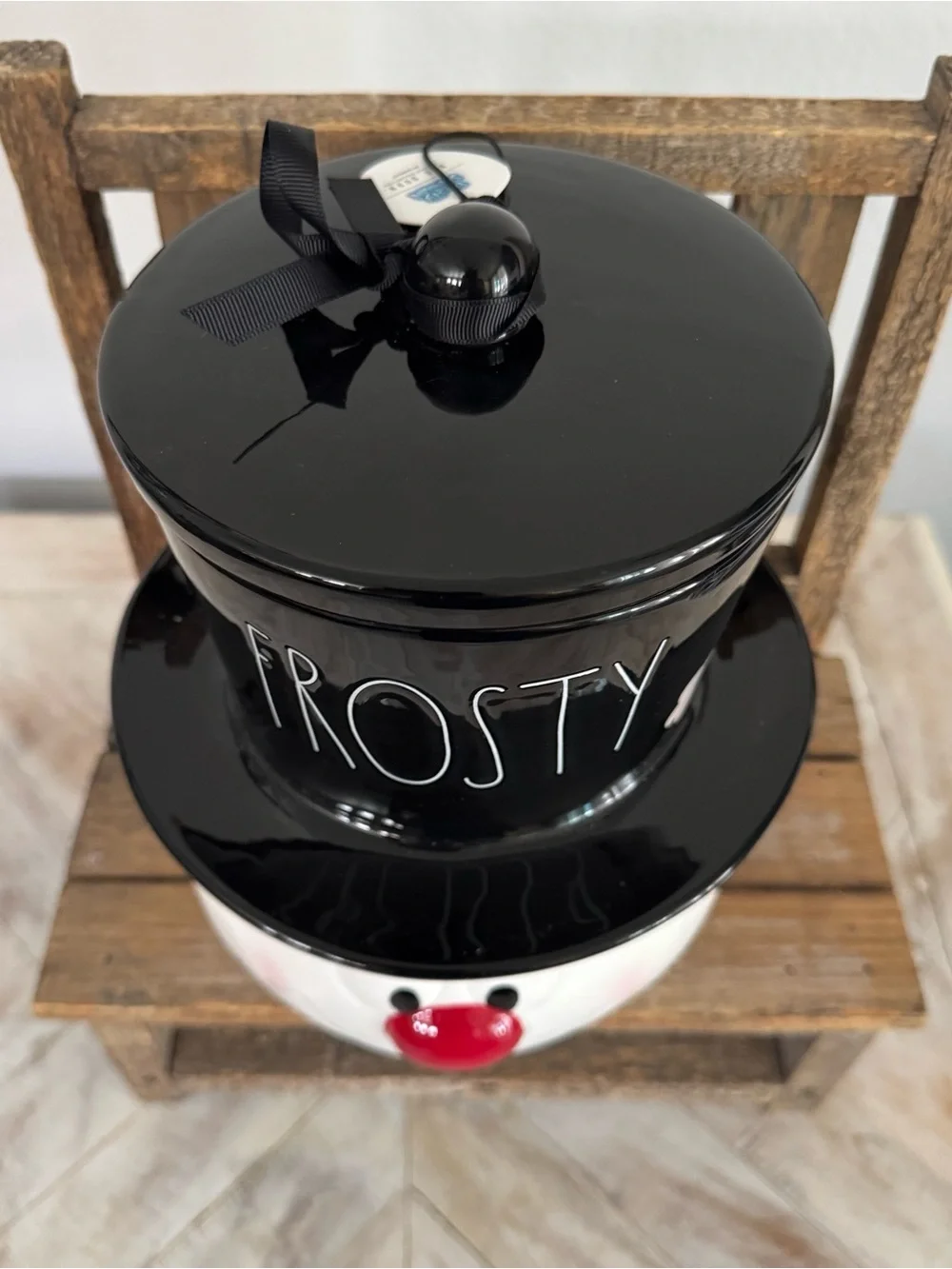 Rae Dunn Frosty The Snowman Canister / Cookie Jar